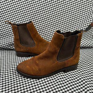 Thursday Boot Co Duchess Ginger Brown Suede Leather Chelsea Boot Women's 7.5